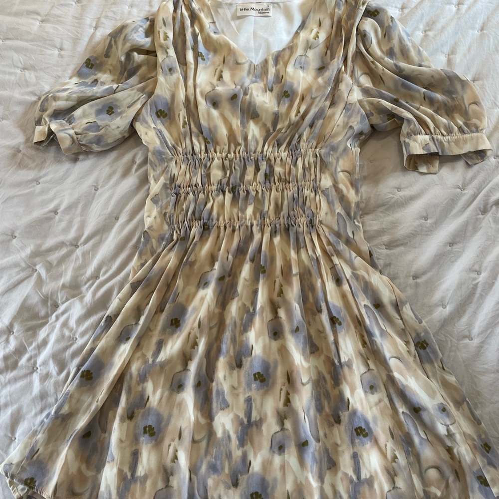 Little Mountain Abstract Dress